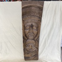 Huge marked wood carving