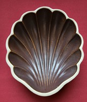 Shell-shaped porcelain ceramic serving bowl serving table centerpiece oven shape oven dish