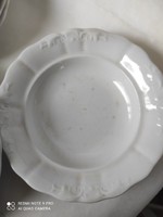 White porcelain deep plate pie