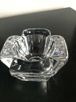Scandinavian, marked orrefors crystal glass candle holder (20/d)