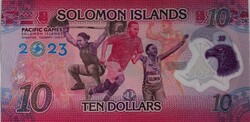 Solomon Islands $10, 2023 oz banknote