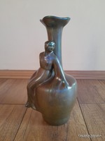 Antik Zsolnay szecessziós eozin mázas váza