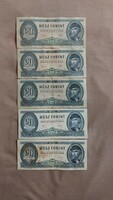 Twenty forint lot! 1962-62-69-80-80.