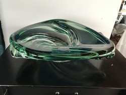 Beautiful val st.Lambert glass decorative bowl, offering, center of the table (20b)