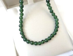 Jade string of pearls, necklace