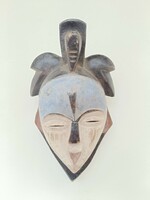 Antique African mask Wuvi ethnic group Congo African mask 733 drum 44 8721