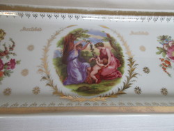 ANTIQUE, SIGNED, KARLSBAD SCENE SERVING PLATE. NEGOTIABLE!