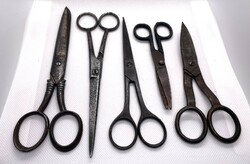 Old marked Solingen and unmarked iron scissors - antique