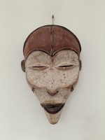 Antique African Mask Pende Tribe Congo Patinated Wooden Mask 728 dob 44 8714