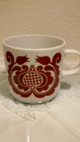 Alföldi porcelain mug, cup, brown Hungarian, tulip, flawless, new