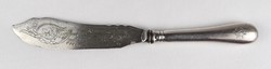 1R034 Régi díszes ezüst halas kés 65 g