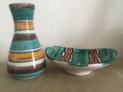 Gyorgyi Kerezsi ceramic vase offering 2 pcs.