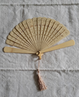 Fan made of antique bone