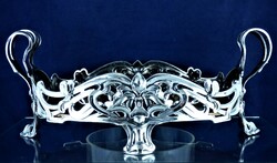 Beautiful Art Nouveau silver jardeniere, German, ca. 1890!!!