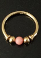 Gold-plated silver ring