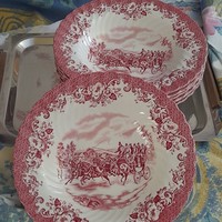 English porcelain deep plate