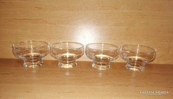 Stemmed glass or ice cream goblet set of 4 - 6.5 cm high (po-4)