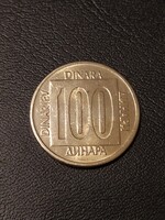 100 Dinars 1989 - Yugoslavia