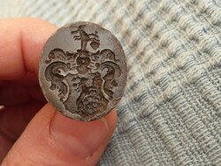 Antik nemesi pecsétnyomó antik levélzáró családi címeres pecsétnyomó 19.sz Schmidt Sziklay család
