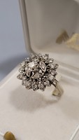 14K white gold ring with diamonds 5.4 g
