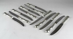 1R036 Régi ezüst kés készlet 12 darab