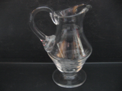 Small jug with polished crystal base