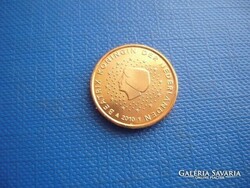 Netherlands 1 euro cent 2010 Queen Beatrix ! Ouch!