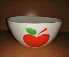 Old granite red apple bowl - 22.5 cm (asz)