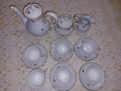 Zsolnay beautiful and popular floral coffee set for 6 people