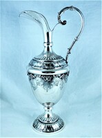 Dazzling, antique silver jug, German, ca. 1890!!!