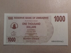 Zimbabwe - 1000 dollars 2006 oz