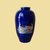 Cobalt blue vase