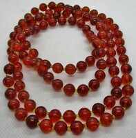 Old cognac amber necklace