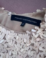 French Connection 38-as exkluzív, krémszínű alkalmi miniruha