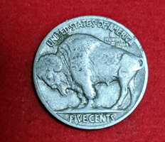 1936. Buffalo/indián fej nickel 5 cent USA (2017)