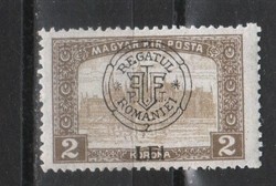 Megszállási bélyegek 0008 Kolozsvári felülnyomás MPIK 31  postatiszta