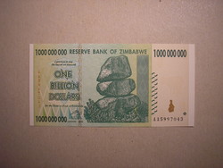 Zimbabwe - 1,000,000,000 dollars 2008 oz