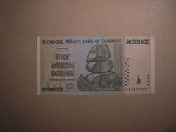 Zimbabwe - 50,000,000 dollars 2008 oz