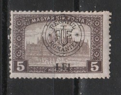 Megszállási bélyegek 0011 Kolozsvári felülnyomás MPIK 33  postatiszta