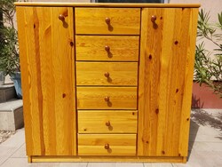 A tall 6-drawer pine chest of drawers with shelves is for sale. Rs furniture furniture in good condition. Dimensions: 117 cm x 40