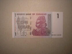 Zimbabwe - 1 Dollar 2007 UNC