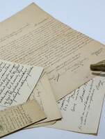 Manuscript letters related to the visit of Louis Kossuth to Turin 1890 !!