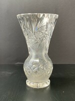 Pedestal lead crystal vase