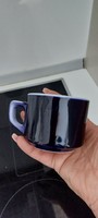 Cobalt blue porcelain coffee mug