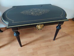 Boulle salon table can be picked up in Budapest, 110 x 67 sheets, 60 high