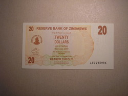 Zimbabwe - 20 Dollars 2006 UNC