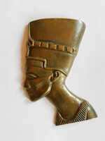 Copper wall decoration - Egyptian pharaoh's head