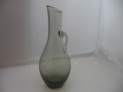 Retro smoke colored Wagenfeld small vase