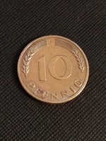 10 pfennig 1950 J - 10 pfennig 1950 D - Németország