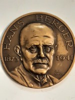 Hans Berger Bronze Memorial Medal from 1961 International Congress of Electro.And Clinical Neurophysiology in Rome